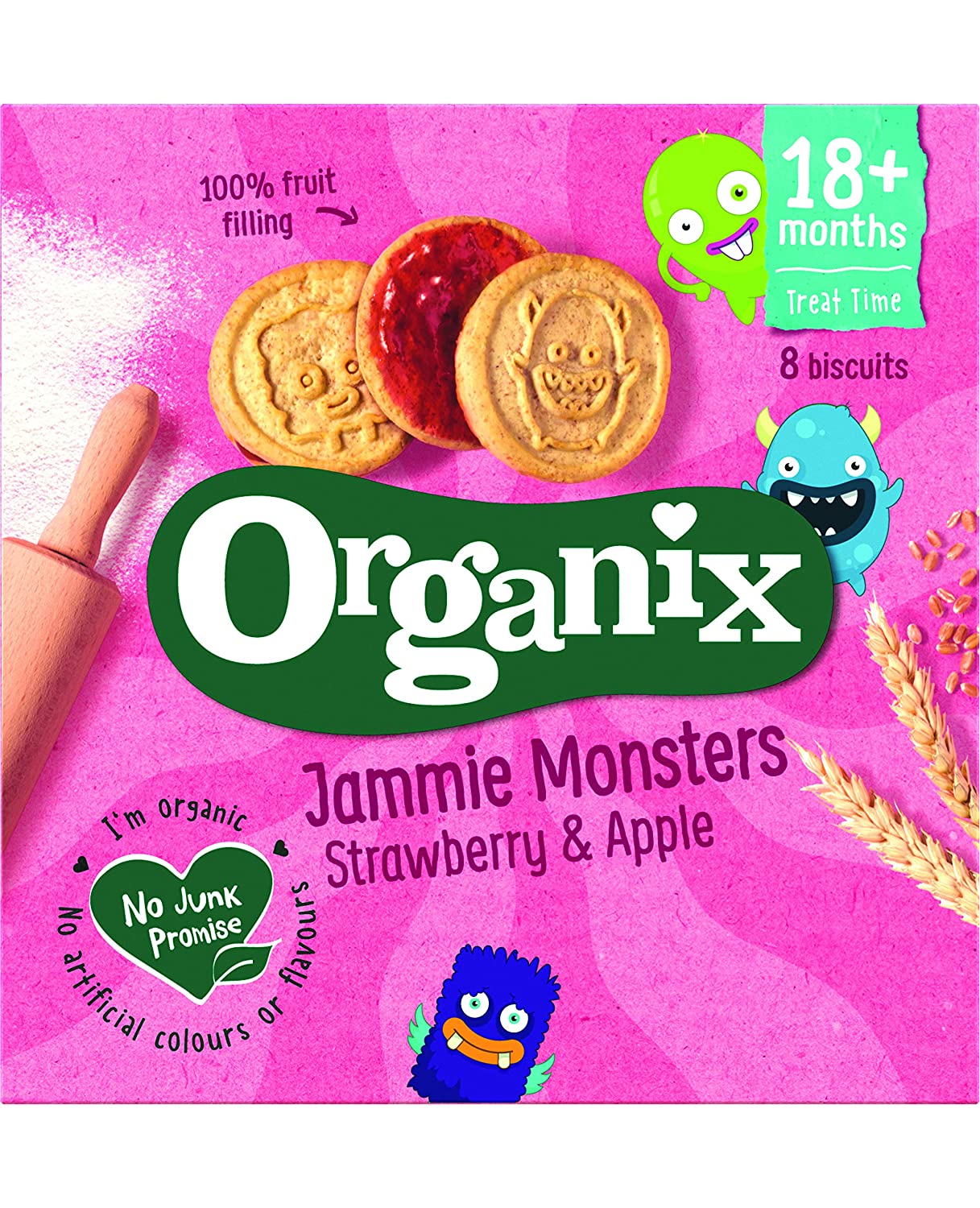 Organix Strawberry & Apple Biscuits