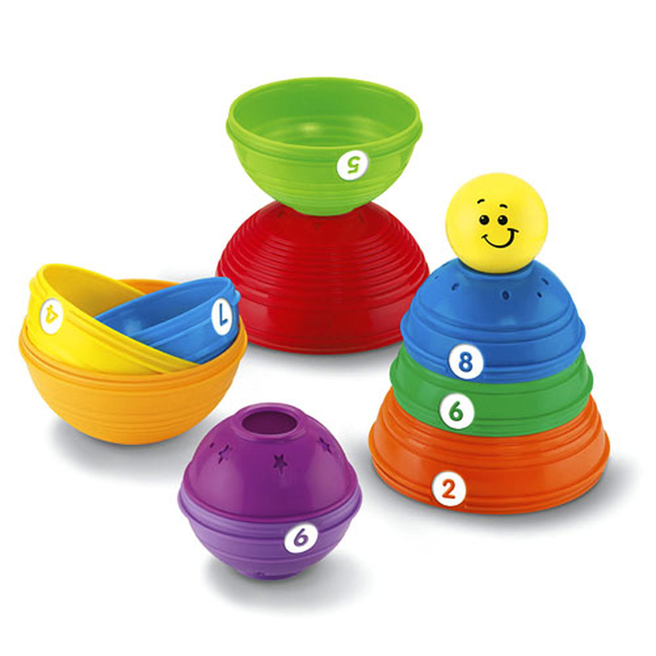 Fisher-Price Brilliant Basics Stack & Roll Cups