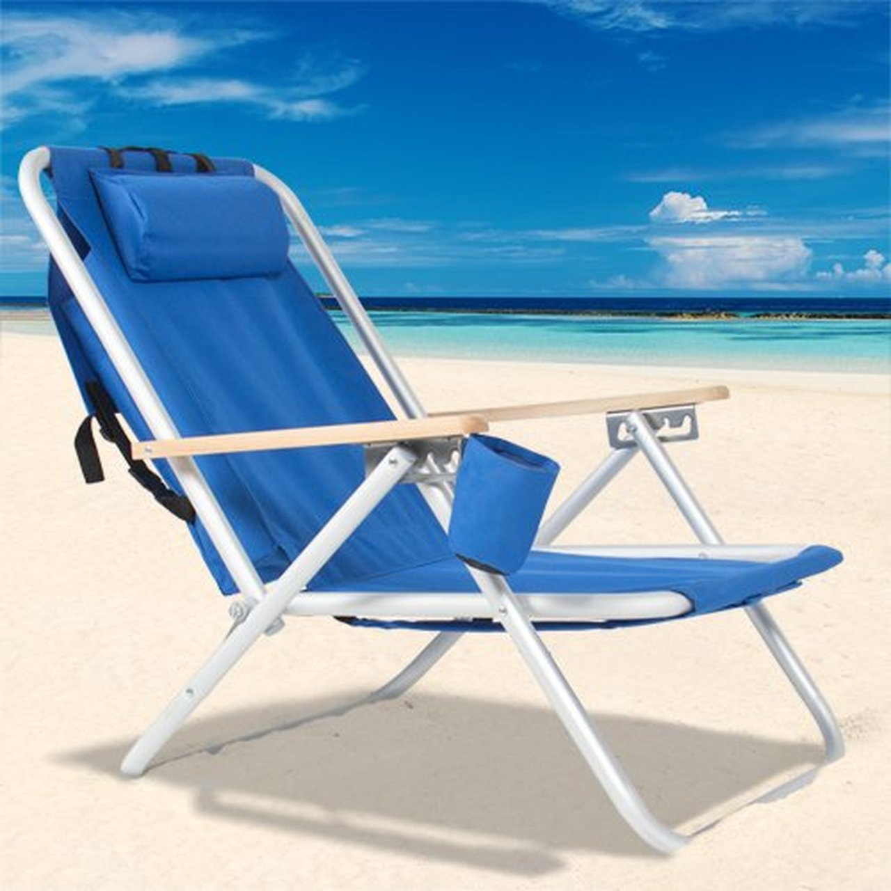 Relax in Style with Our Folding Backpack Beach Chair