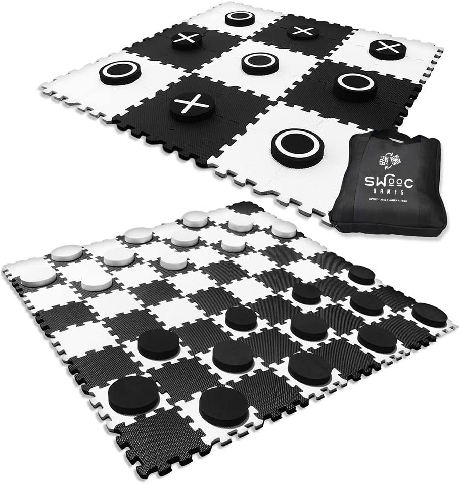 Giant Checkers & Tic Tac Toe Game