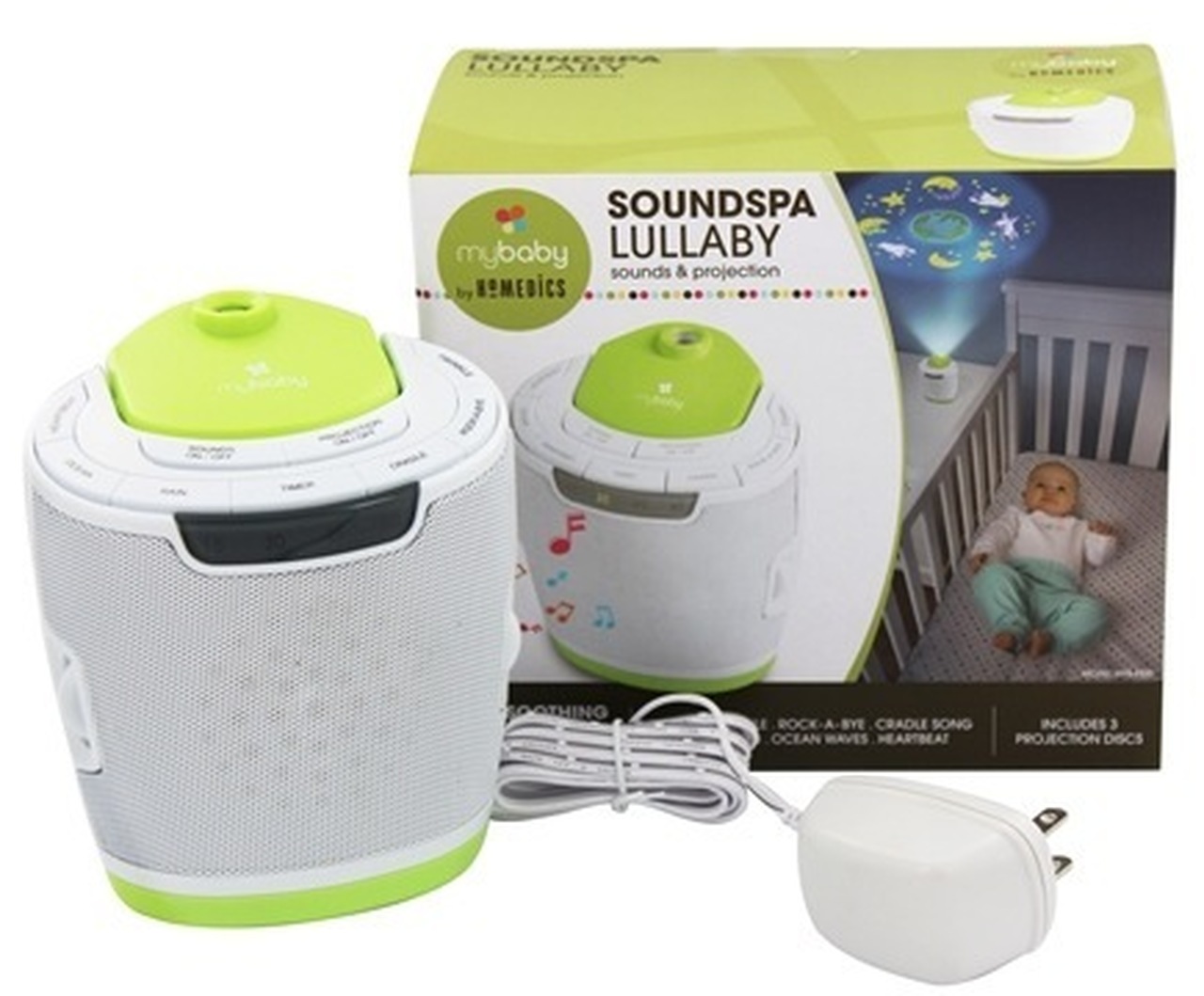 MyBaby SoundSpa Lullaby Sound Machine and Projector