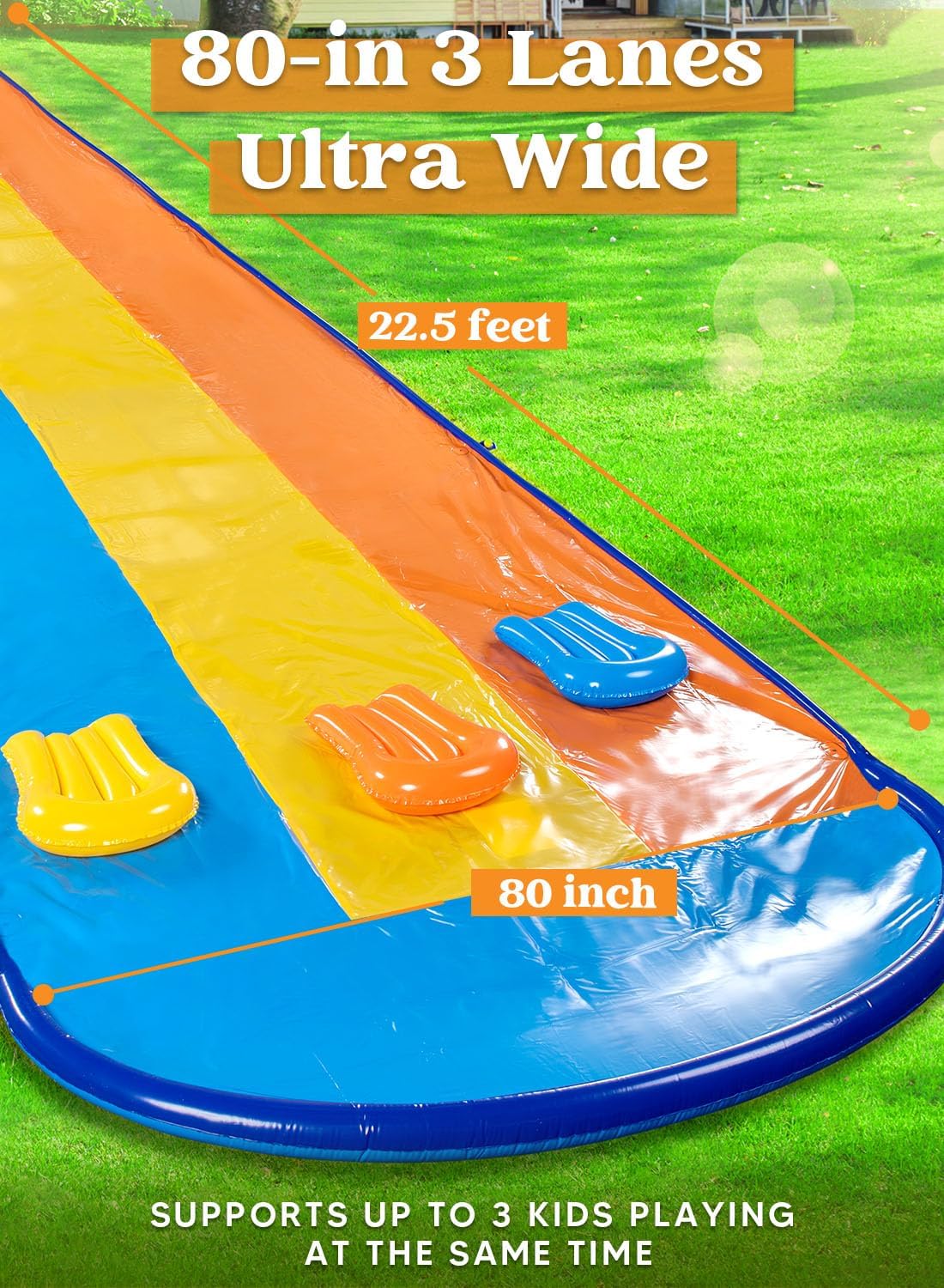 Outdoor Triple Water Slide