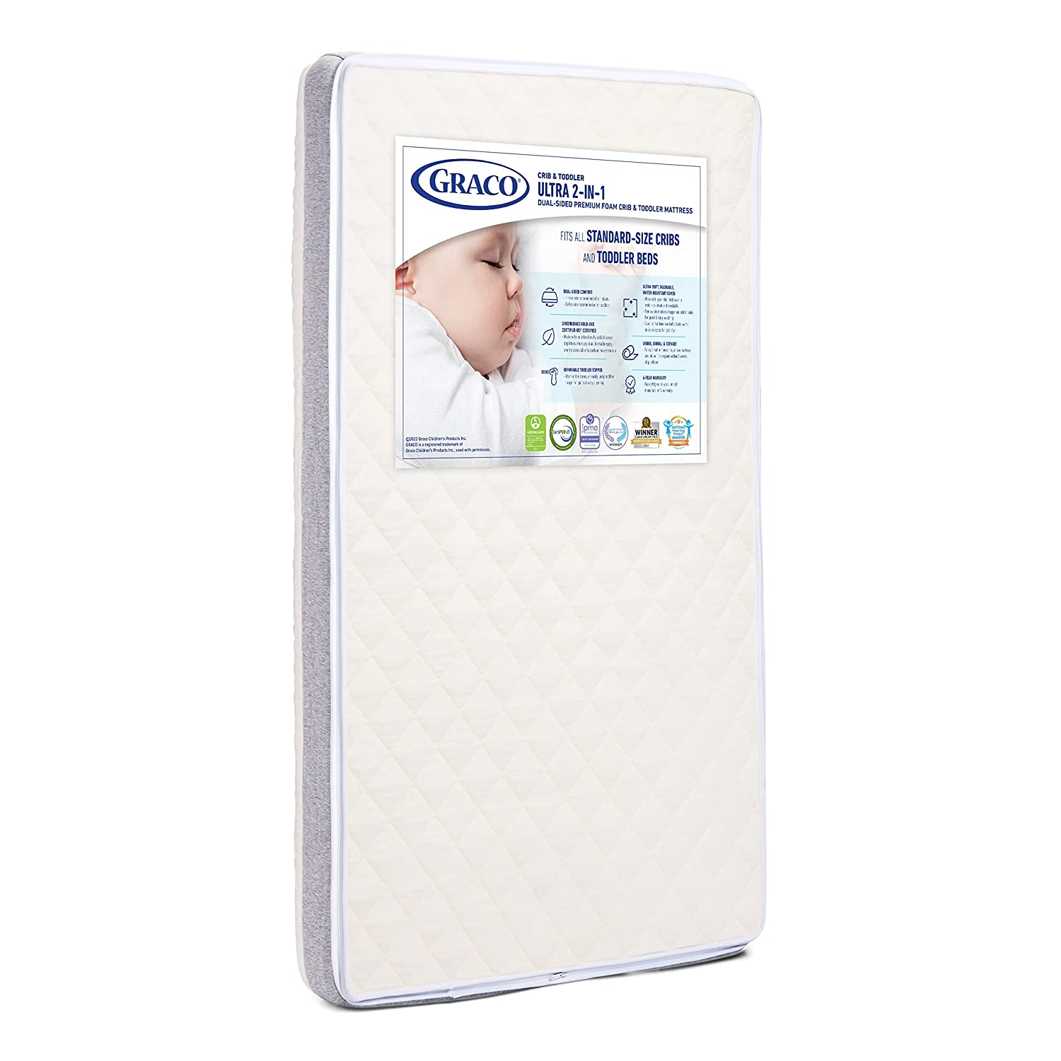 Graco Ultra 2-in-1 Premium Dual-Sided Crib & Toddler Mattress