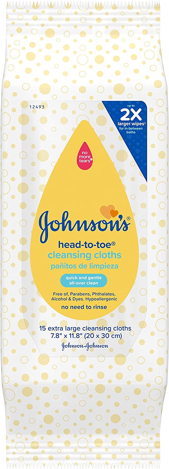 Johnson's Head-to-Toe Baby Cleansing Cloths