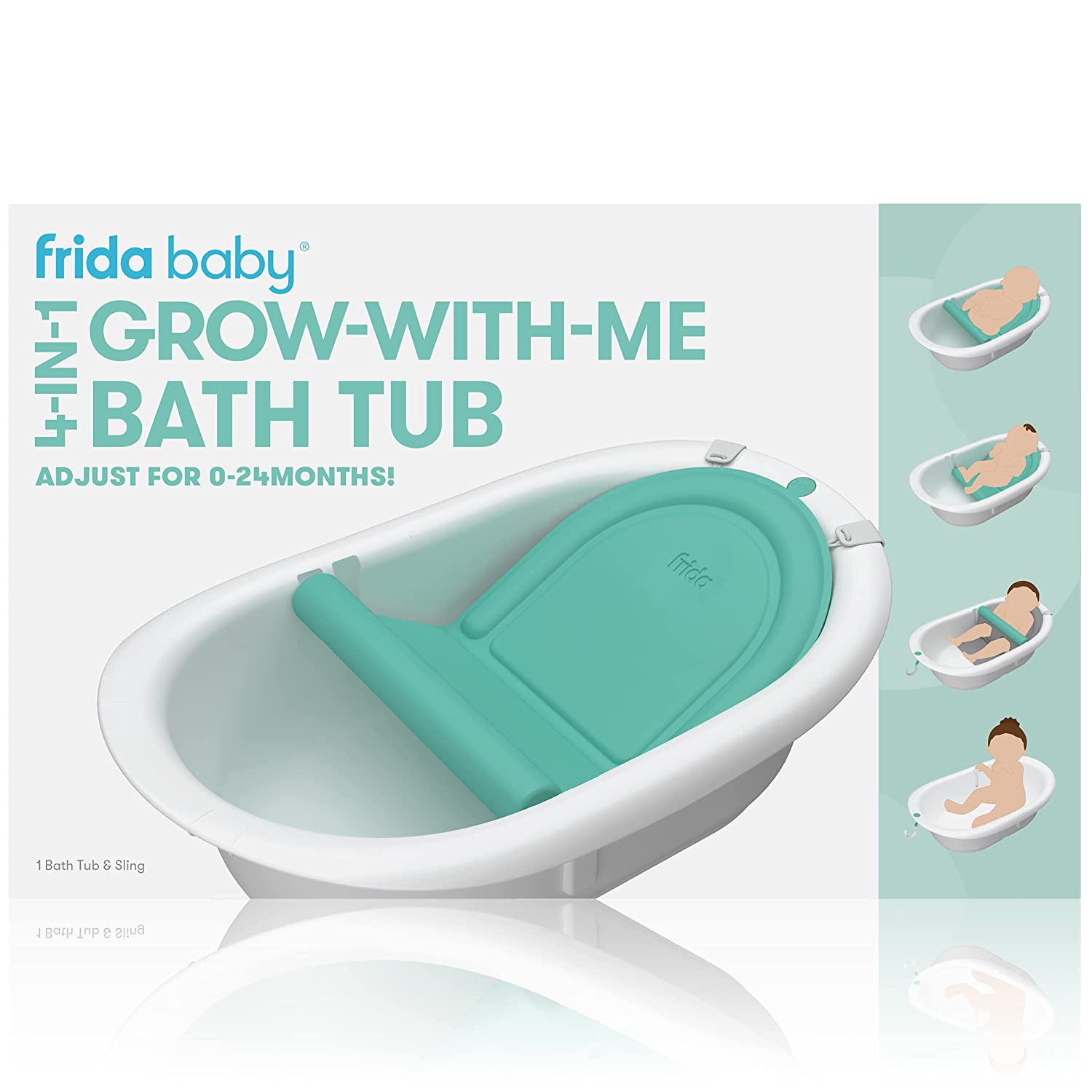 Four-in-One Grow-with-Me Bath Tub