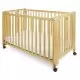 Full Size Folding Crib With Mattress and Sheets