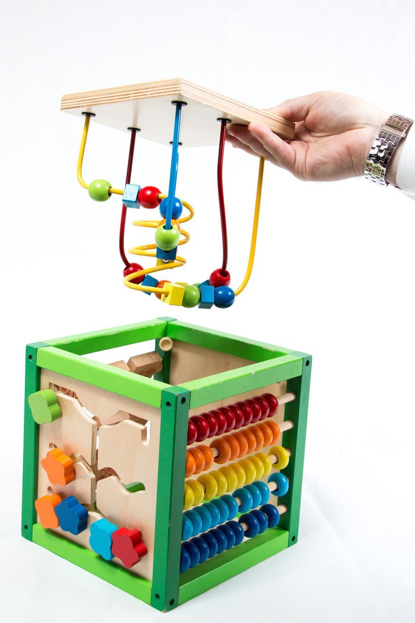 My First Learning Bead Maze Cube Activity Center